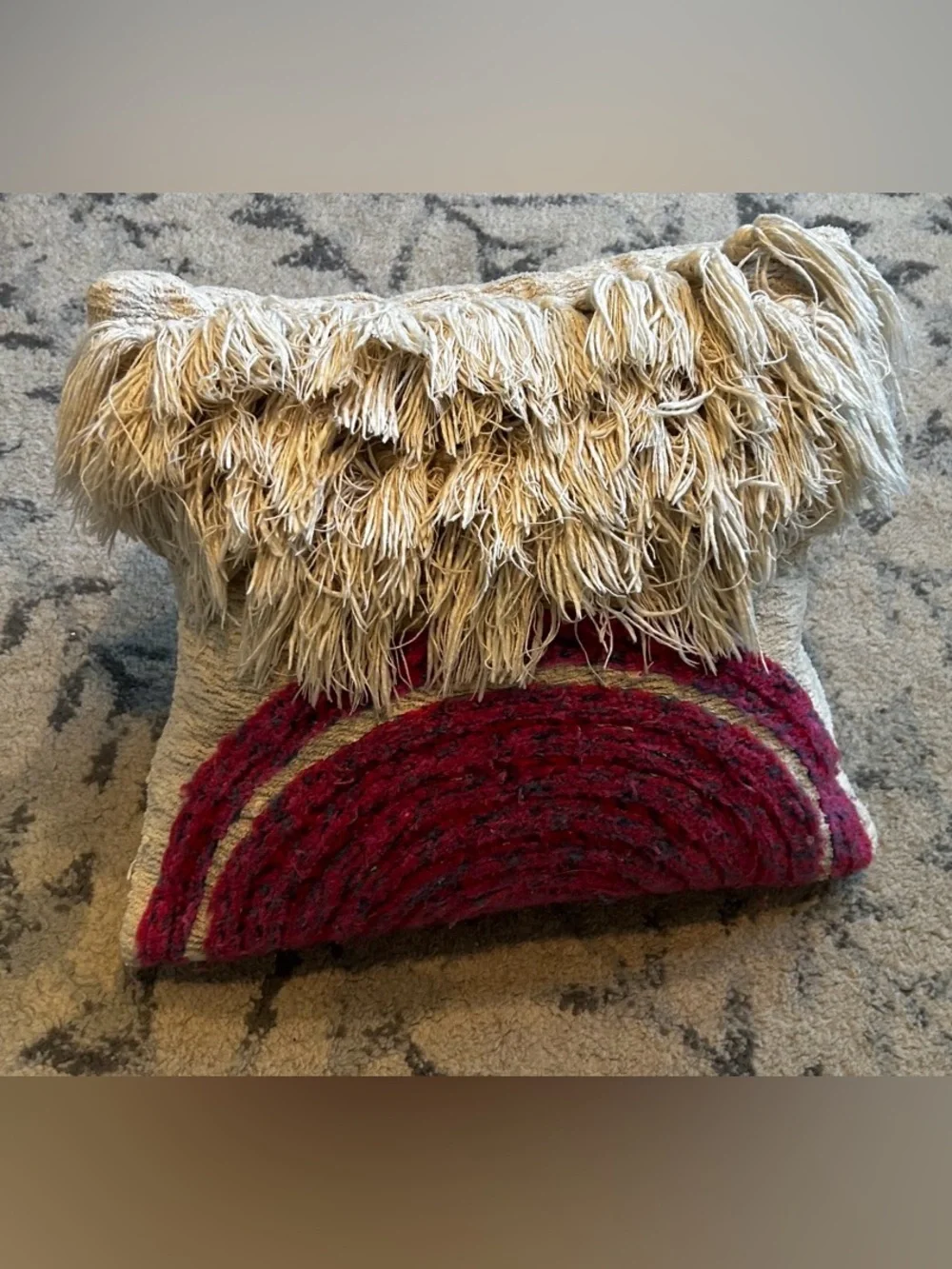 Anthropologie All Roads 18x18 Textured Throw Pillow. 🌺With 🌺flaws🌺